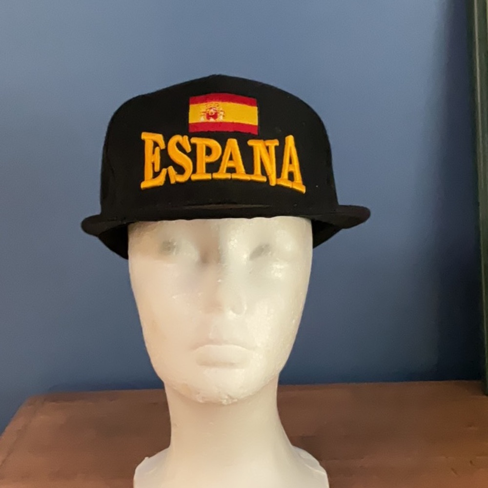 Black España Cap with Spanish Flag